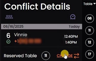 Change to select a new table-1